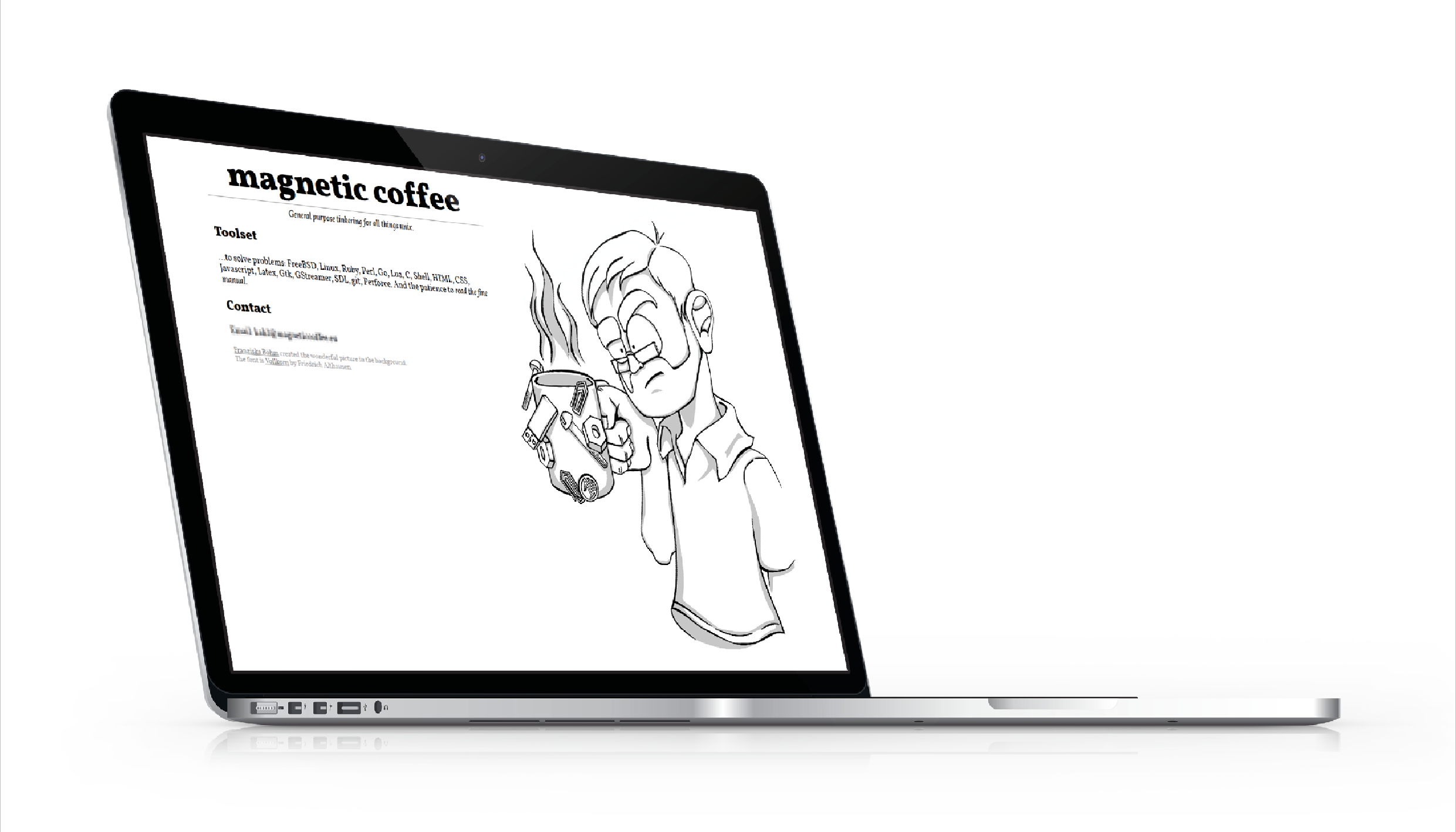 Comic Arbeiten Illustration Website Magnetic Coffee