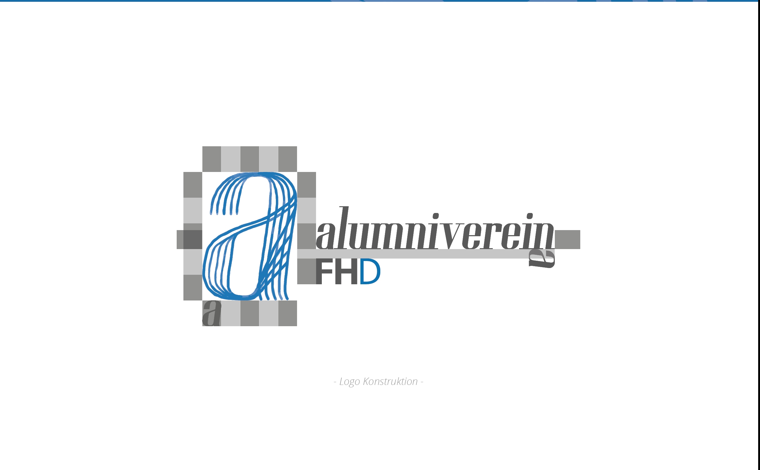 Alumni Verein Logo Design FH-Dresden Konstruktion