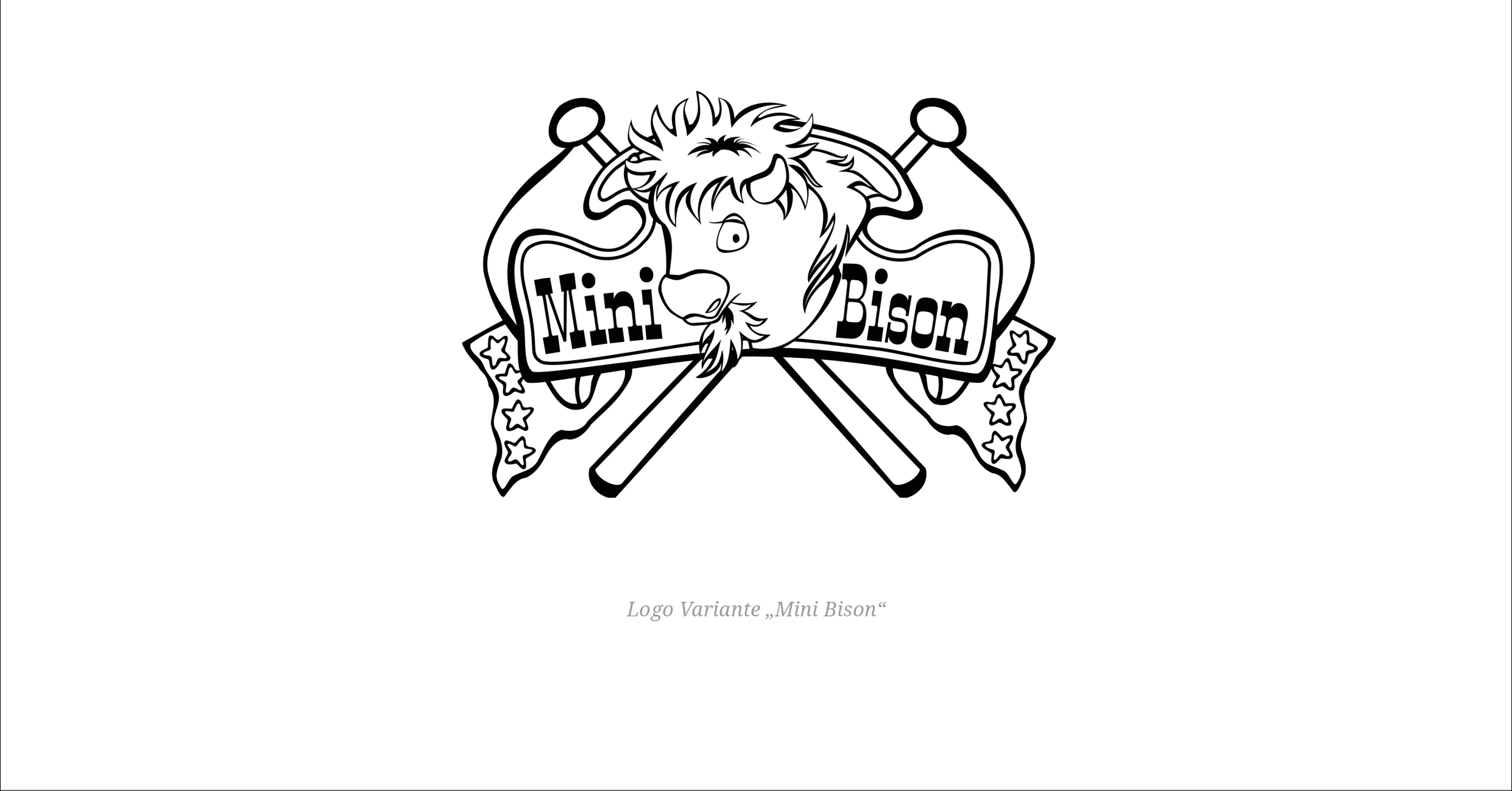 Mini Bison Linedance Logo Design