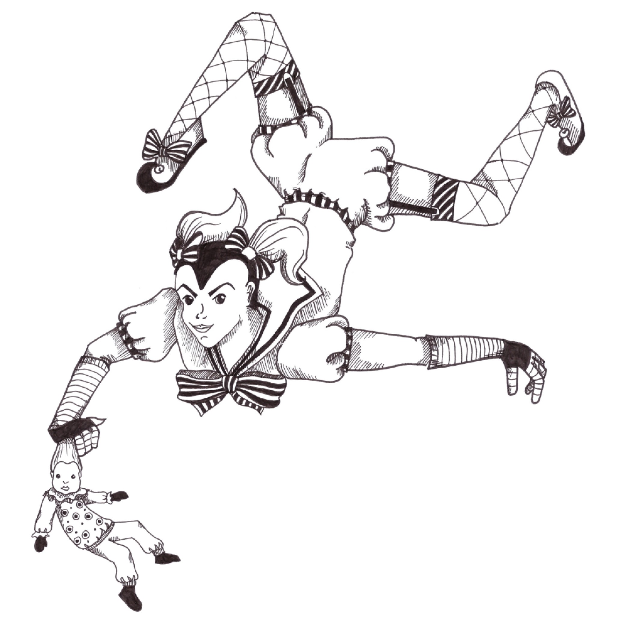 Clowns Cirque du Soleil Illustration